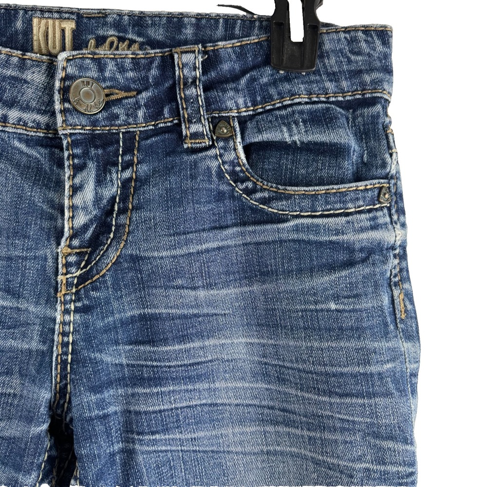 KUT FROM THE‎ KLOTH Womens Bermuda blue denim jean 13" shorts - 4